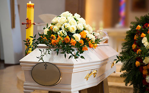 Arredo floreale funebre
